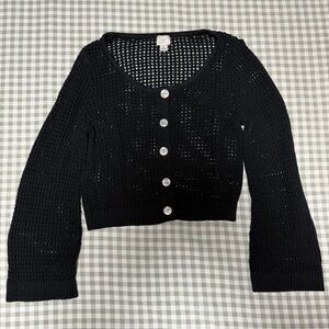 A New Day Black Women's Cardigan Sweater Size S
